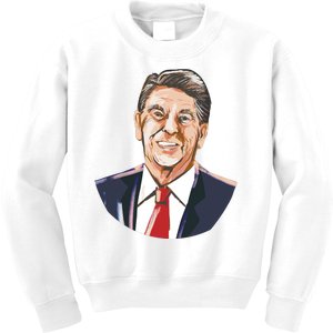 Ronald Reagan Illustration Kids Sweatshirt