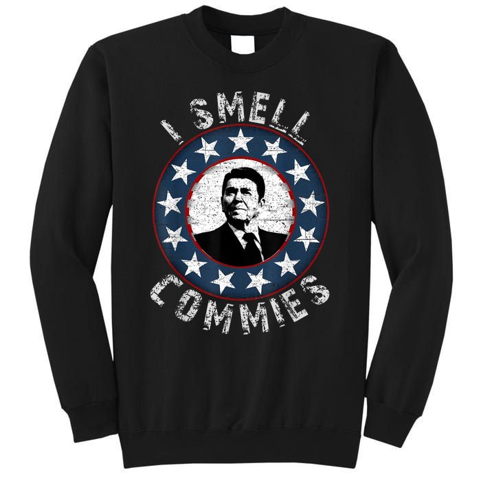 Ronald Reagan I Smell Commies Retro Vintage Political Humor Sweatshirt