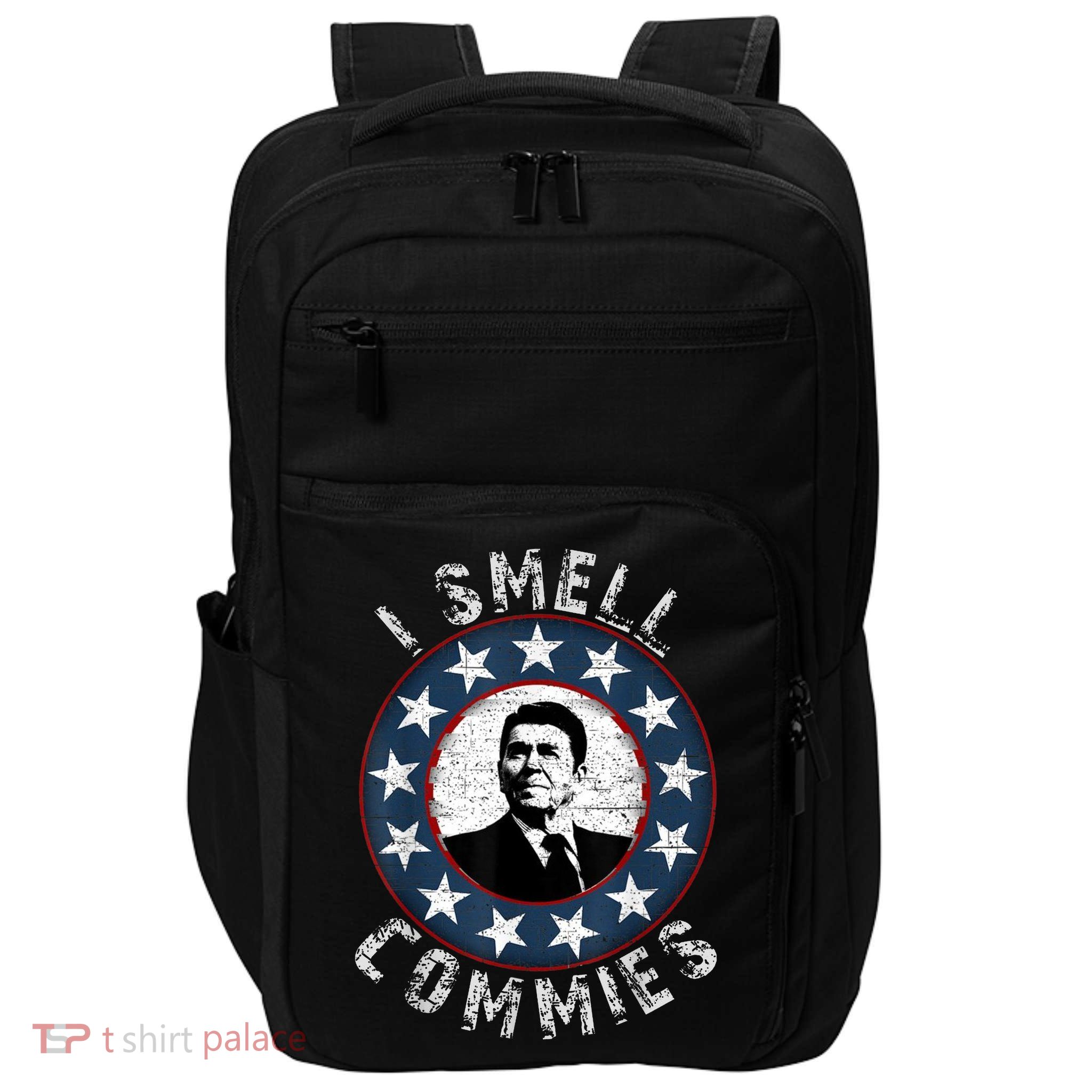 Ronald Reagan I Smell Commies Retro Vintage Political Humor Impact Tech Backpack