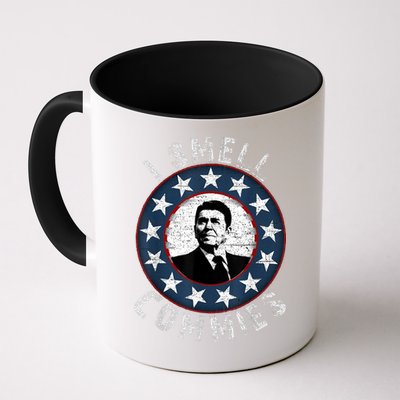 Ronald Reagan I Smell Commies Retro Vintage Political Humor Mug