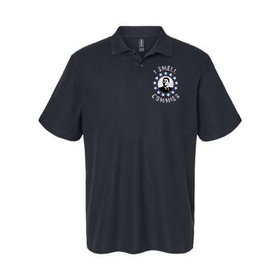 Ronald Reagan I Smell Commies Retro Vintage Political Humor Polo