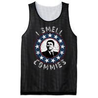 Ronald Reagan I Smell Commies Retro Vintage Political Humor Mesh Reversible Basketball Jersey Tank