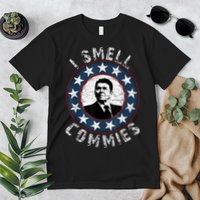 Ronald Reagan I Smell Commies Retro Vintage Political Humor Premium T-Shirt