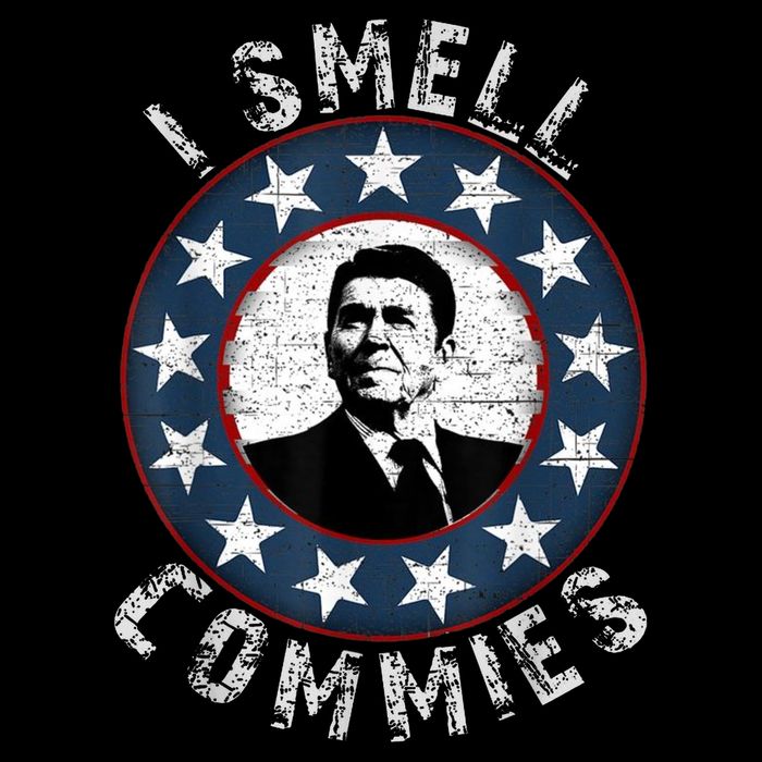Ronald Reagan I Smell Commies Retro Vintage Political Humor Premium T-Shirt