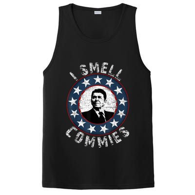 Ronald Reagan I Smell Commies Retro Vintage Political Humor PosiCharge Competitor Tank