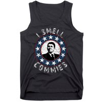 Ronald Reagan I Smell Commies Retro Vintage Political Humor Tank Top