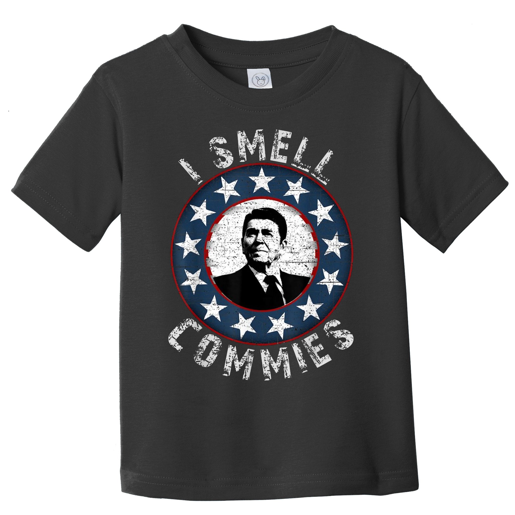 Ronald Reagan I Smell Commies Retro Vintage Political Humor Toddler T-Shirt