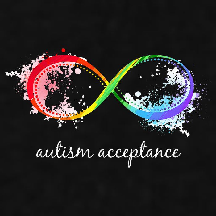 retro Red Instead Autism Autism Acceptance Ladies PosiCharge Tri-Blend Wicking Tank