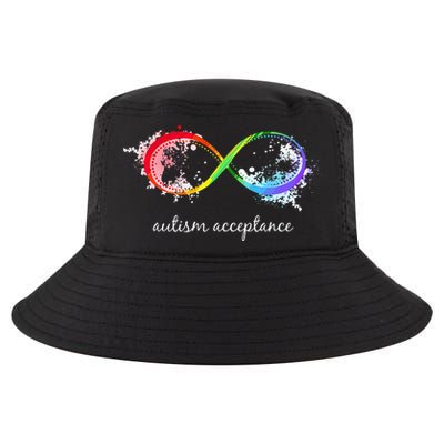 retro Red Instead Autism Autism Acceptance Cool Comfort Performance Bucket Hat