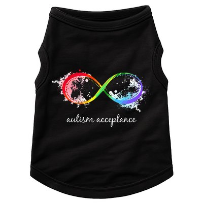 retro Red Instead Autism Autism Acceptance Doggie Tank