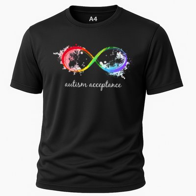 retro Red Instead Autism Autism Acceptance Performance Shirt