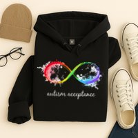 retro Red Instead Autism Autism Acceptance Hoodie