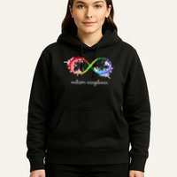 retro Red Instead Autism Autism Acceptance Hoodie