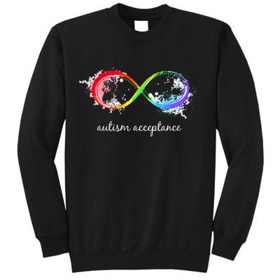 retro Red Instead Autism Autism Acceptance Sweatshirt