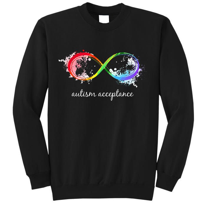 retro Red Instead Autism Autism Acceptance Sweatshirt