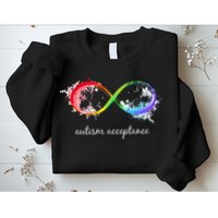 retro Red Instead Autism Autism Acceptance Sweatshirt