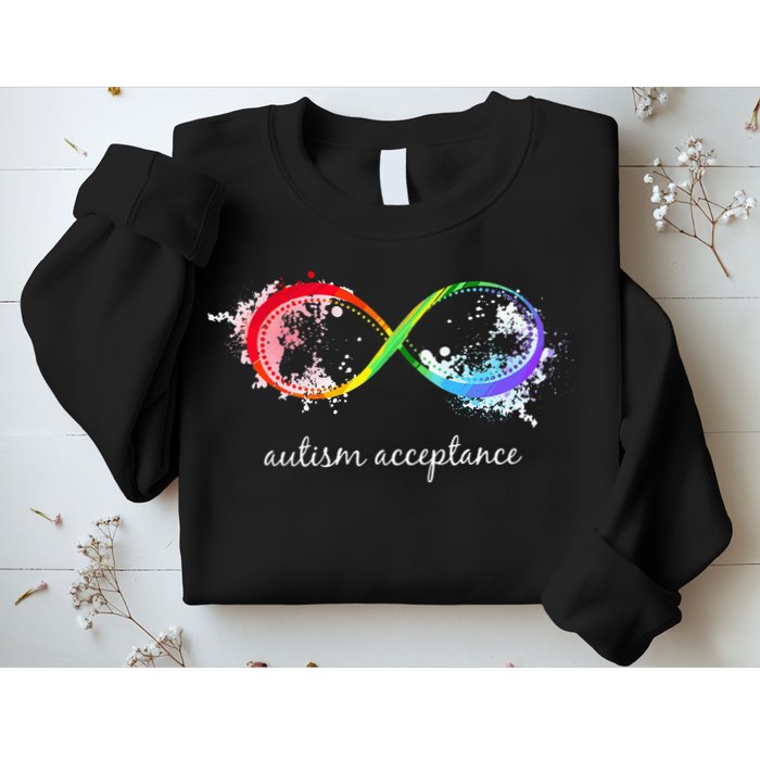 retro Red Instead Autism Autism Acceptance Sweatshirt