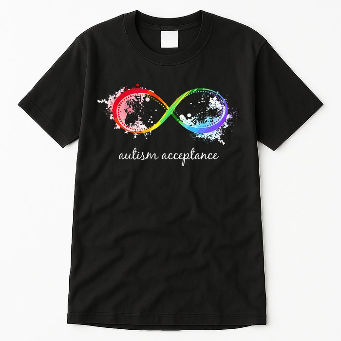 retro Red Instead Autism Autism Acceptance Tall T-Shirt