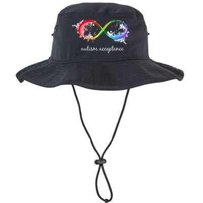 retro Red Instead Autism Autism Acceptance Bucket Hat