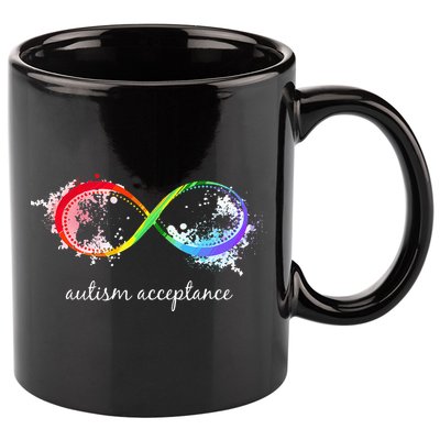 retro Red Instead Autism Autism Acceptance 11oz C Handle Ceramic Mug