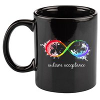 retro Red Instead Autism Autism Acceptance 11oz C Handle Ceramic Mug