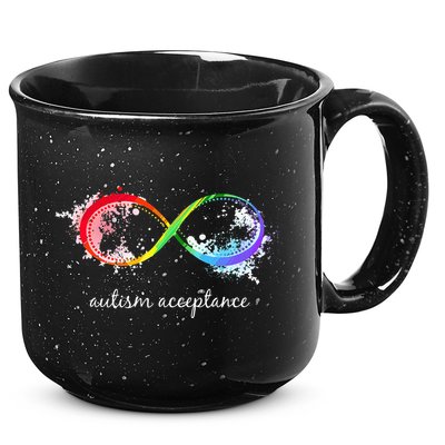 retro Red Instead Autism Autism Acceptance 15oz Campfire Ceramic Mug
