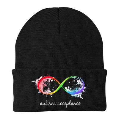retro Red Instead Autism Autism Acceptance Beanie