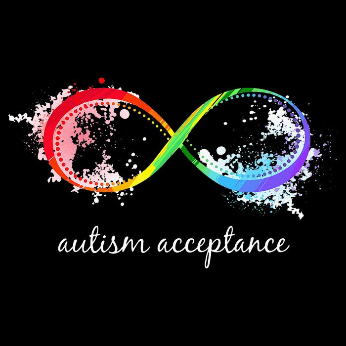 retro Red Instead Autism Autism Acceptance Drawstring Bag
