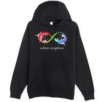 retro Red Instead Autism Autism Acceptance Premium Pullover Hoodie