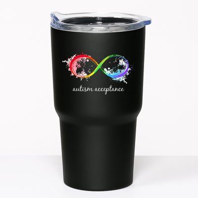 retro Red Instead Autism Autism Acceptance Tumbler