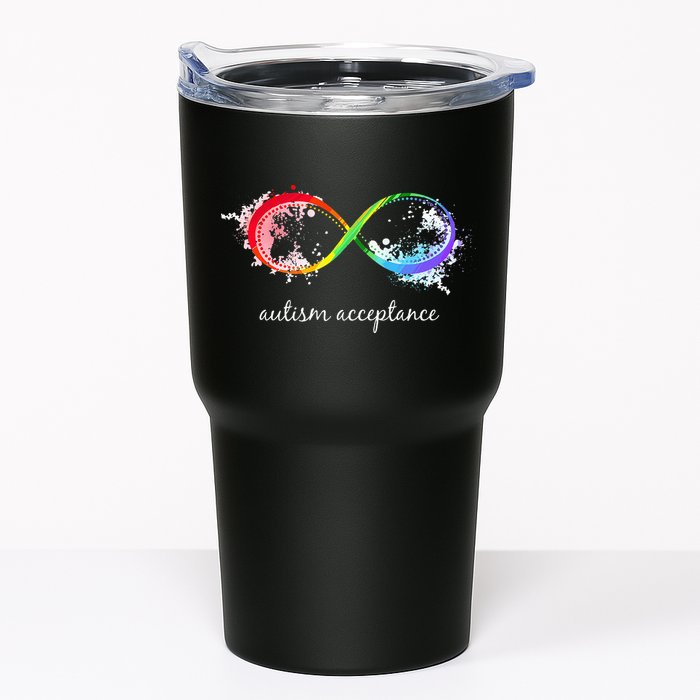 retro Red Instead Autism Autism Acceptance Tumbler