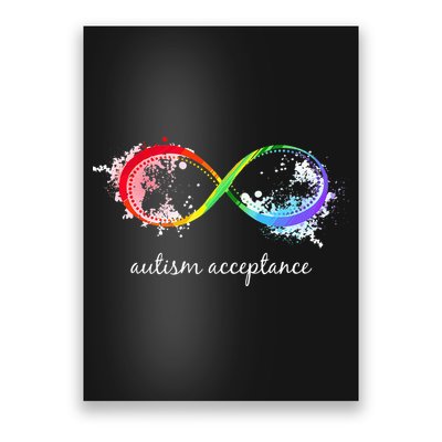 retro Red Instead Autism Autism Acceptance Poster