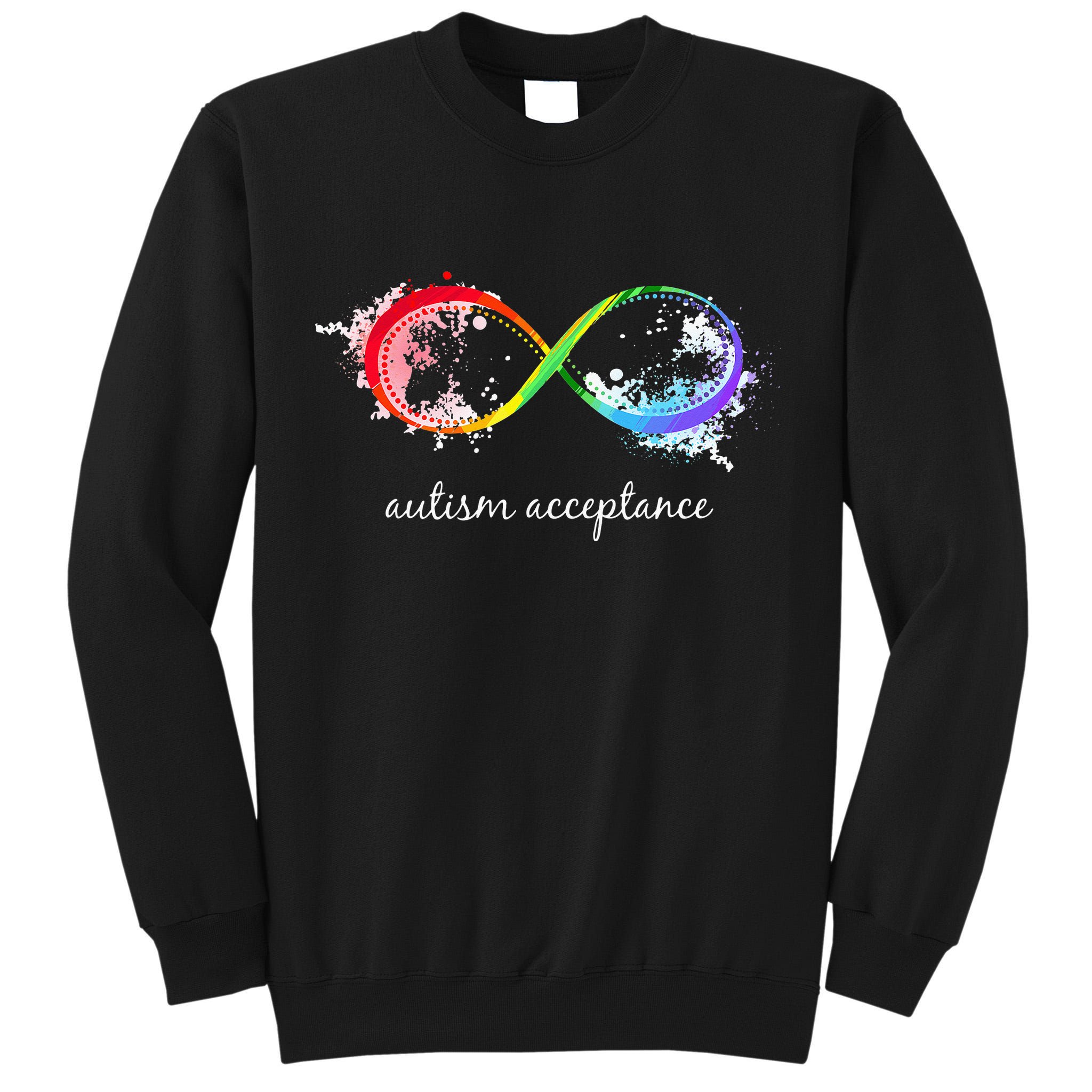 retro Red Instead Autism Autism Acceptance Tall Sweatshirt