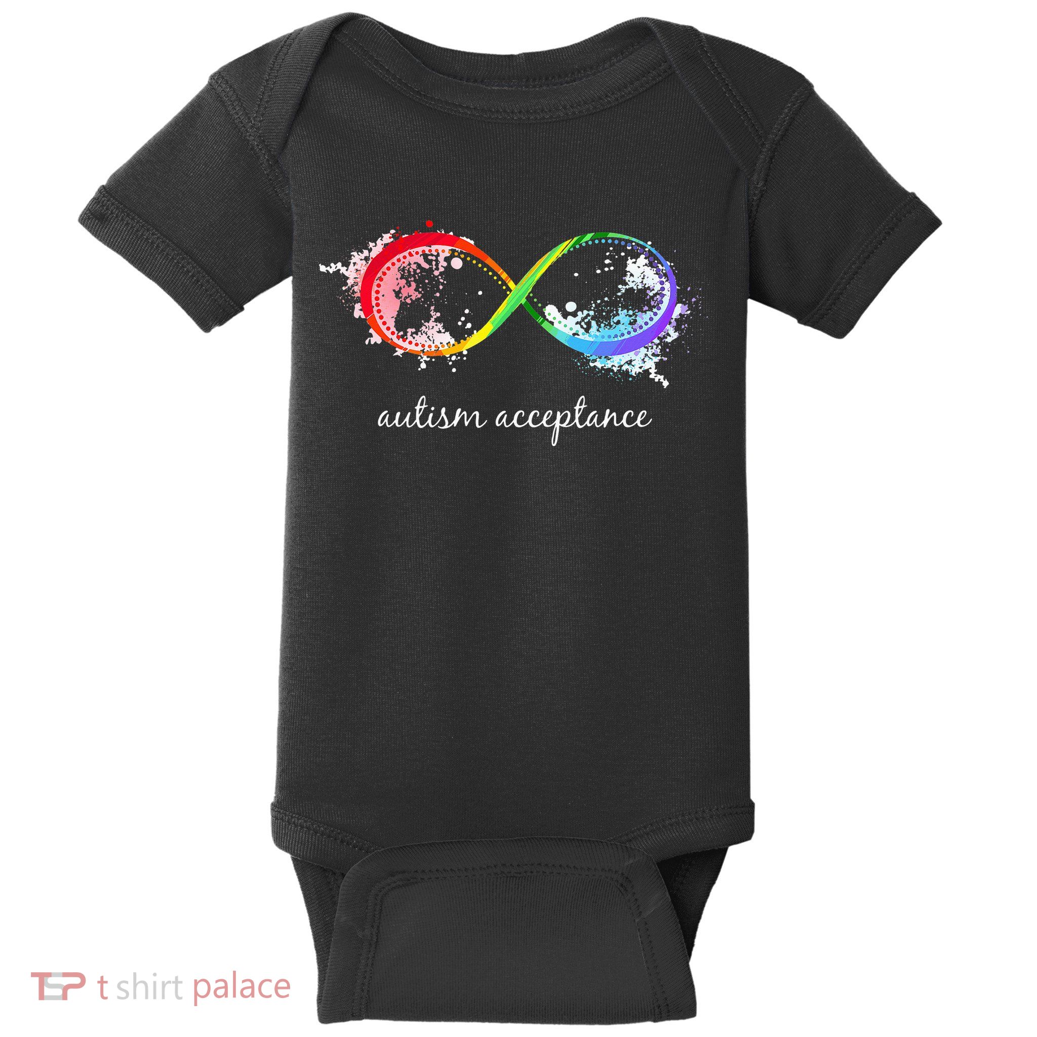 retro Red Instead Autism Autism Acceptance Baby Bodysuit