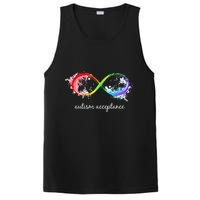 retro Red Instead Autism Autism Acceptance PosiCharge Competitor Tank