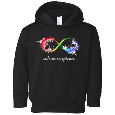 retro Red Instead Autism Autism Acceptance Toddler Hoodie