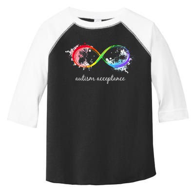 retro Red Instead Autism Autism Acceptance Toddler Fine Jersey T-Shirt