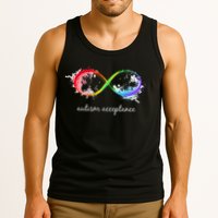 retro Red Instead Autism Autism Acceptance Tank Top