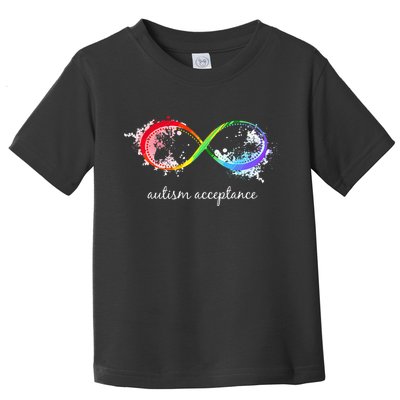 retro Red Instead Autism Autism Acceptance Toddler T-Shirt