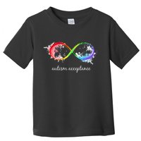 retro Red Instead Autism Autism Acceptance Toddler T-Shirt