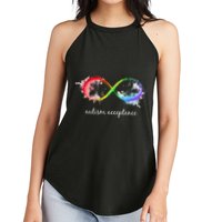 retro Red Instead Autism Autism Acceptance Women's Perfect Tri Rocker Tank