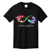 retro Red Instead Autism Autism Acceptance Kids T-Shirt