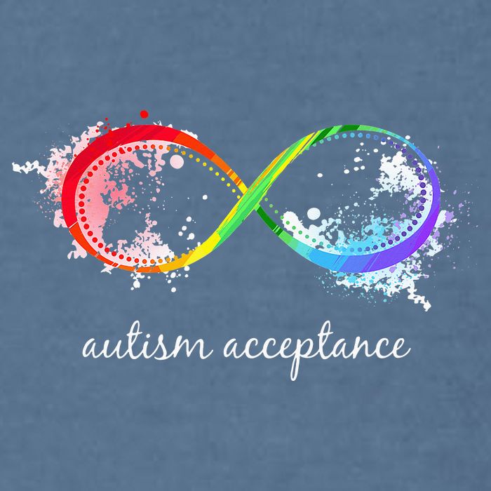 retro Red Instead Autism Autism Acceptance Garment-Dyed Sweatshirt