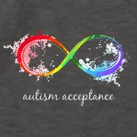 retro Red Instead Autism Autism Acceptance Vector Backpack