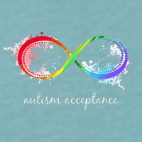 retro Red Instead Autism Autism Acceptance Sueded Cloud Jersey T-Shirt
