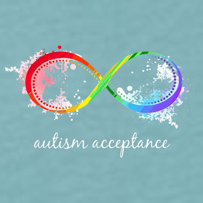 retro Red Instead Autism Autism Acceptance Sueded Cloud Jersey T-Shirt