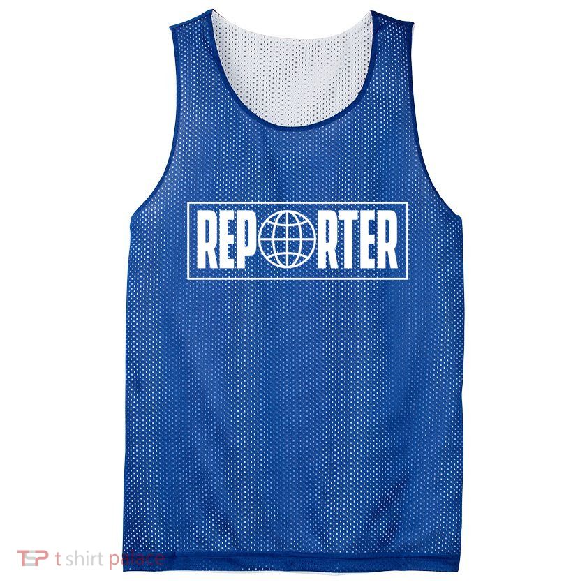Reporter Reporting Journalist Press Member Correspondent Cute Gift Mesh Reversible Basketball Jersey Tank