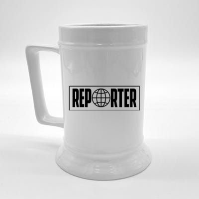 Reporter Reporting Journalist Press Member Correspondent Cute Gift Beer Stein