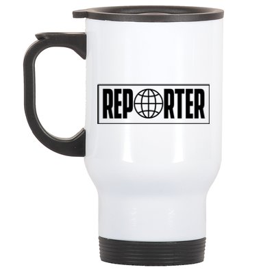 Reporter Reporting Journalist Press Member Correspondent Cute Gift Stainless Steel Travel Mug