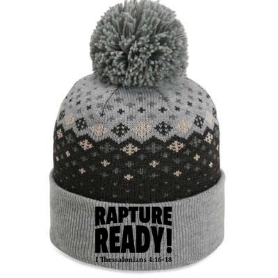 Rapture Ready Jesus Is Coming Christian The Baniff Cuffed Pom Beanie